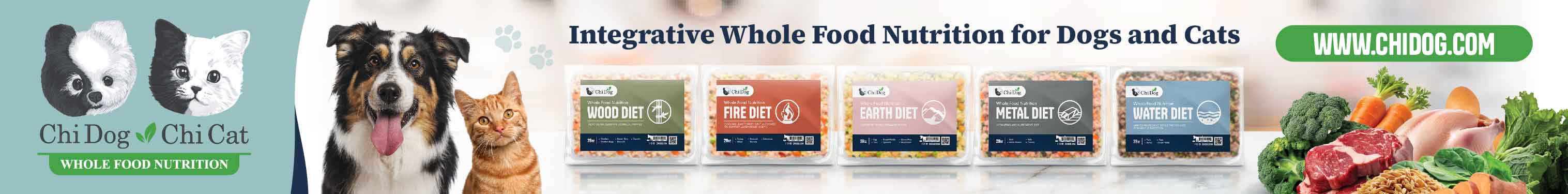Chi Dog and Chi Cat — integrative whole food nutrition for dogs and cats