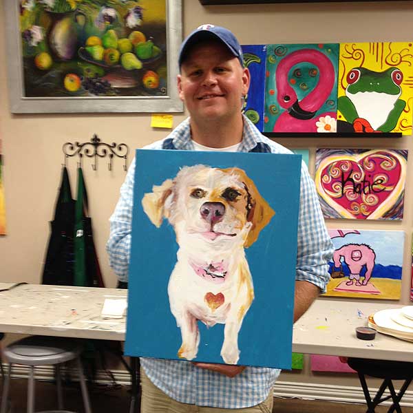 painting with your dog