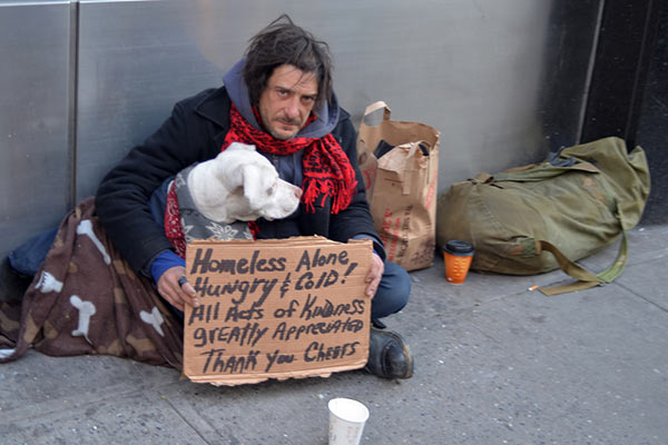 homeless people with pets