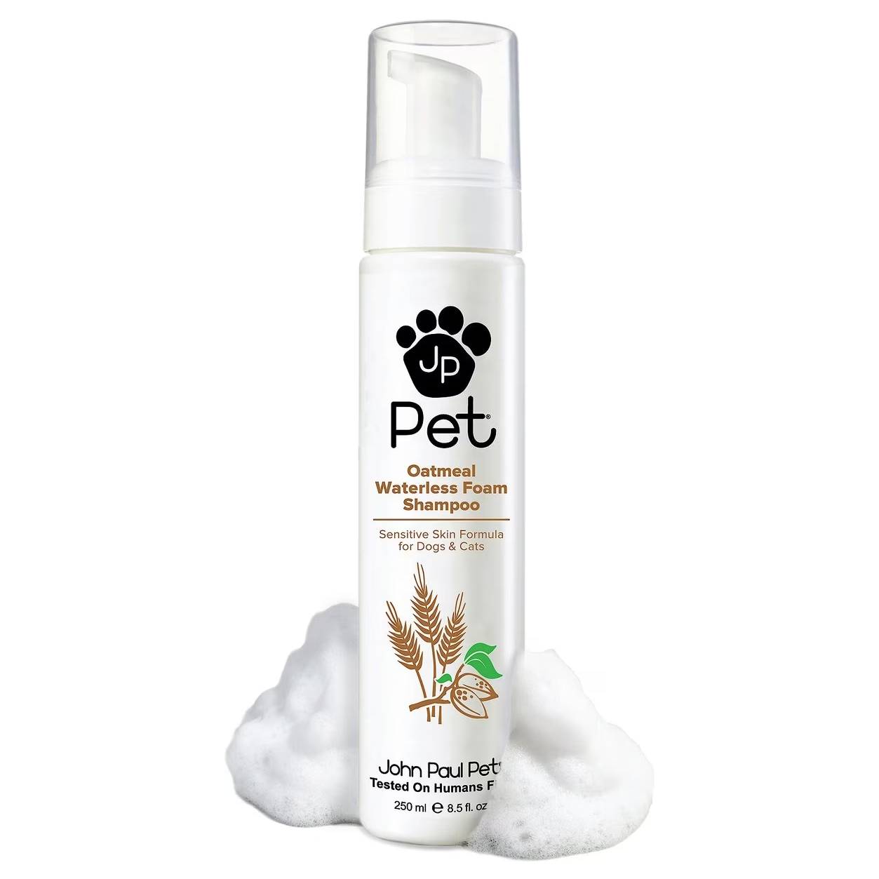 John Paul Pet Oatmeal Waterless Foam Pet Shampoo