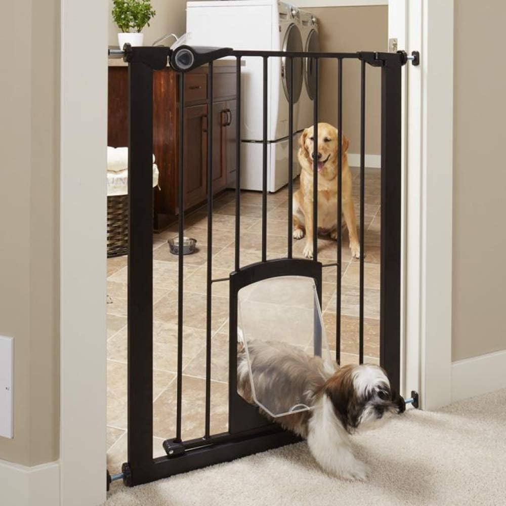 MyPet Tall Petgate Passage Gate with Small Dog Door new