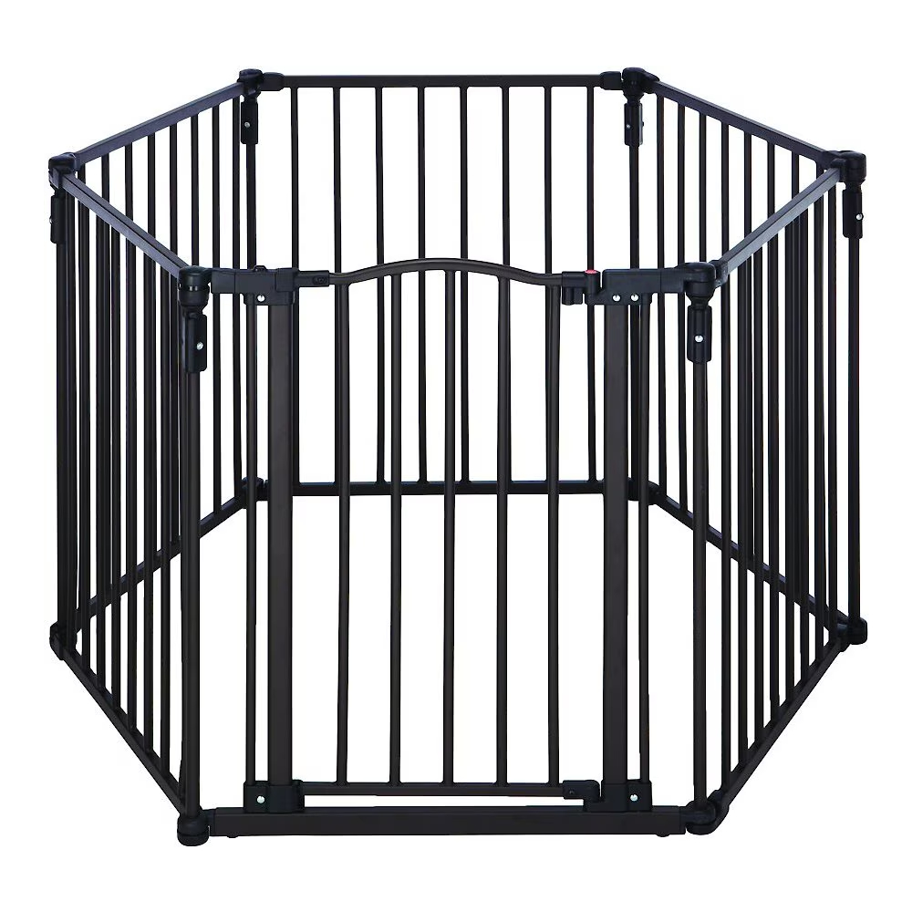 North States 3-in-1 Arched Metal Superyard Dog Gate new
