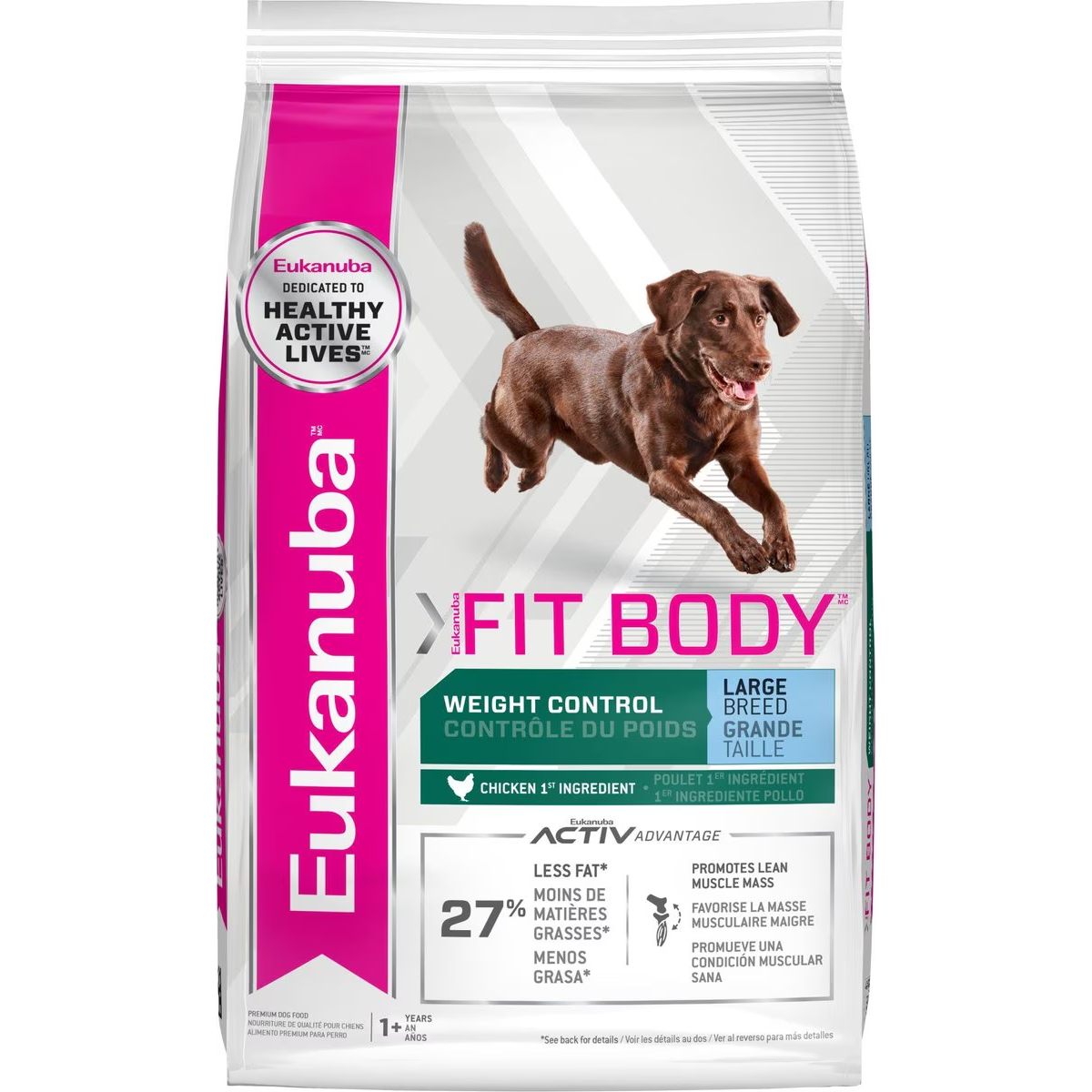 Eukanuba Fit Body Weight Control Large Breed Dry Dog Food 