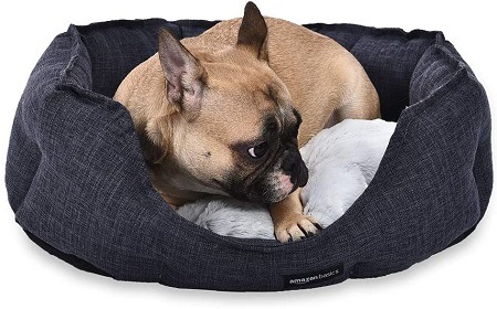 10Amazon Basics Round Cuddler Bolster Pet Bed
