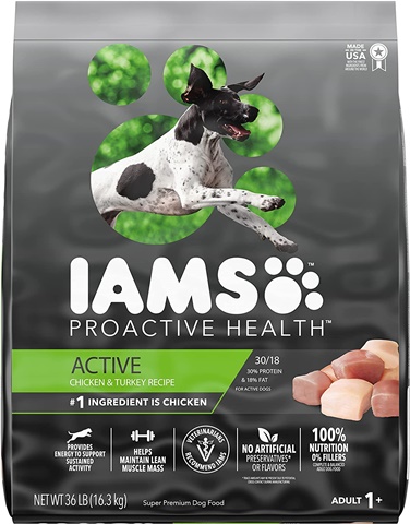 IAMS Proactive Health Adult Active Dry Dog Food with Chicken and Turkey