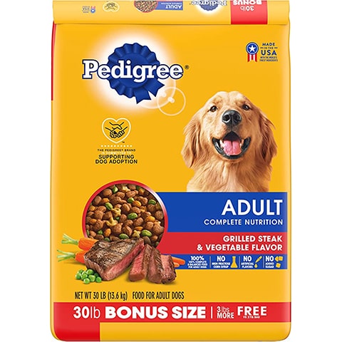 Pedigree Adult Complete Nutrition Grilled Steak & Vegetable Flavor Dry Dog Food