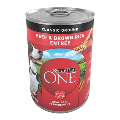 Purina ONE SmartBlend Natural Classic Ground Beef & Brown Rice Entree Adult Dog Food
