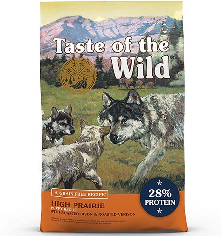 Taste of the Wild High Prairie Grain Free Protein Real Meat Recipe Natural Dry Puppy Food