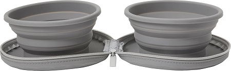 3Frisco Travel Collapsible Silicone Dog & Cat Bowl