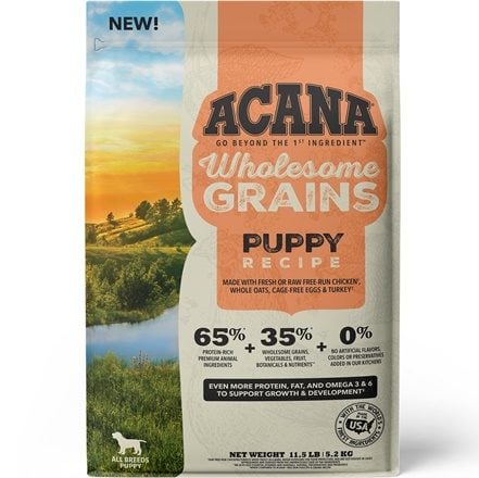ACANA Wholesome Grains Puppy Recipe Gluten-Free Dry Dog Food