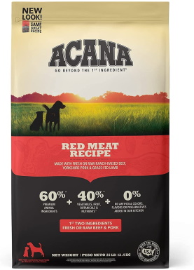 ACANA Red Meat Recipe, Grain-free Dry Dog Food