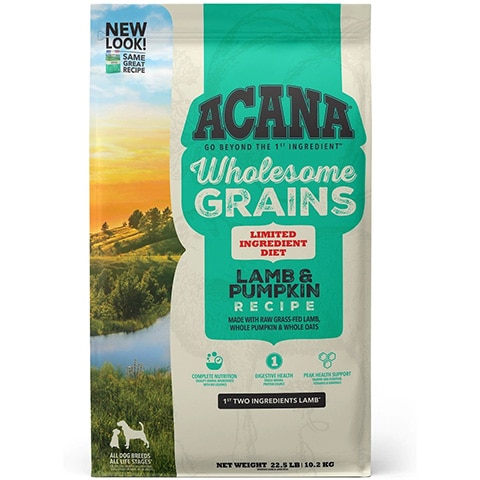 ACANA Singles + Wholesome Grains Limited Ingredient Diet Lamb & Pumpkin Recipe Dry Dog Food