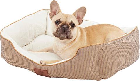 American Kennel Club Box Weave Design Bolster Cat & Dog Bed
