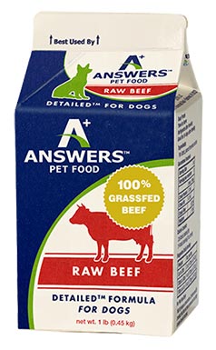 Answers Detailed Beef Formula for Dogs