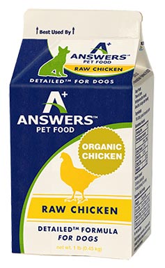 Answers Detailed Chicken Formula for Dogs