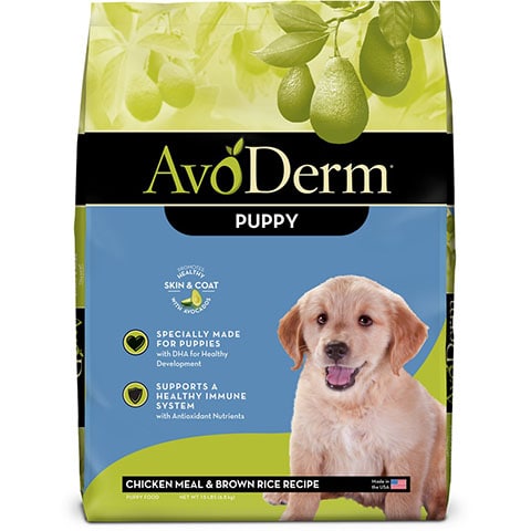 AvoDerm Natural Puppy Chicken Meal & Brown Rice Dry Dog Food