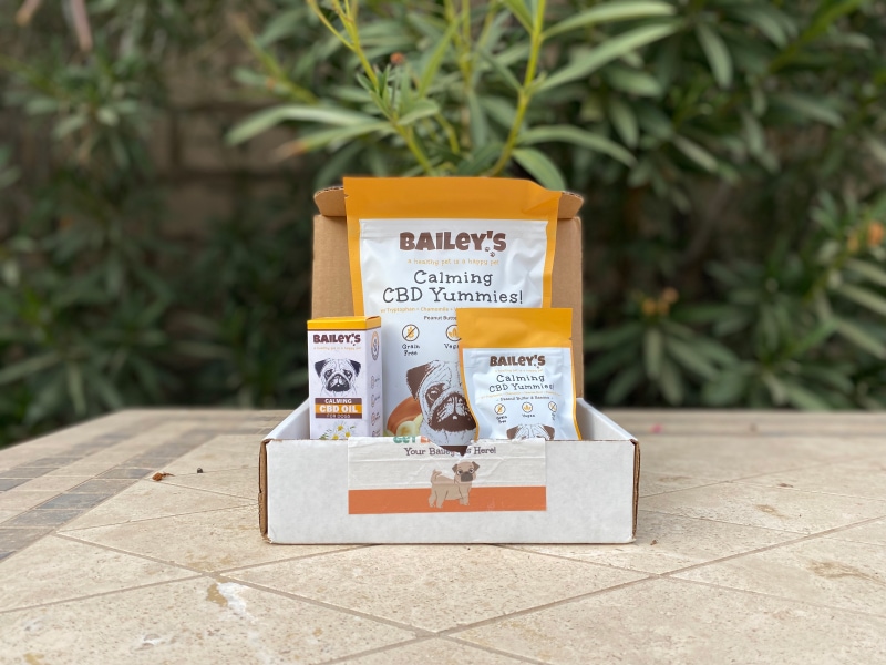 Bailey’s CBD Dog Products - products in the box