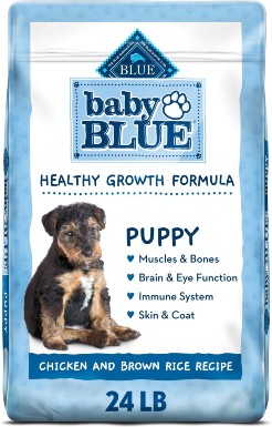 Blue Buffalo Baby Blue Healthy Growth Formula Natural Chicken and Brown Rice Recipe Puppy Dry Food