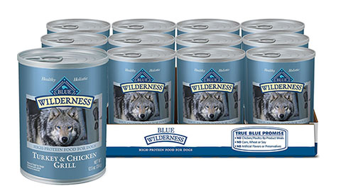 Blue Buffalo Wilderness Turkey & Chicken Grill Grain-Free Canned Dog Food