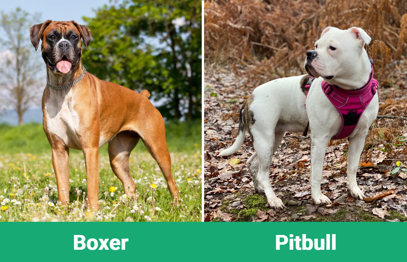 Boxer vs Pitbull - Visual Differences
