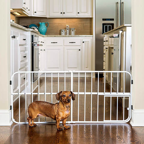Carlson Pet Products Mini Tuffy Expandable Gate with Pet Door