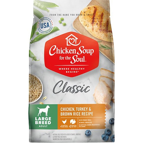 Chicken Soup for the Soul Large Breed Chicken, Turkey & Brown Rice Recipe Dry Dog Food