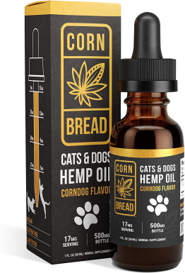 Corn Bread Hemp Oil for Dogs and Cats