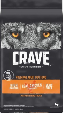 Crave High Protein Chicken Adult Grain-Free Dry Dog Food