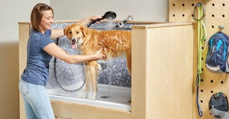 DIY Dog Bath Tubs
