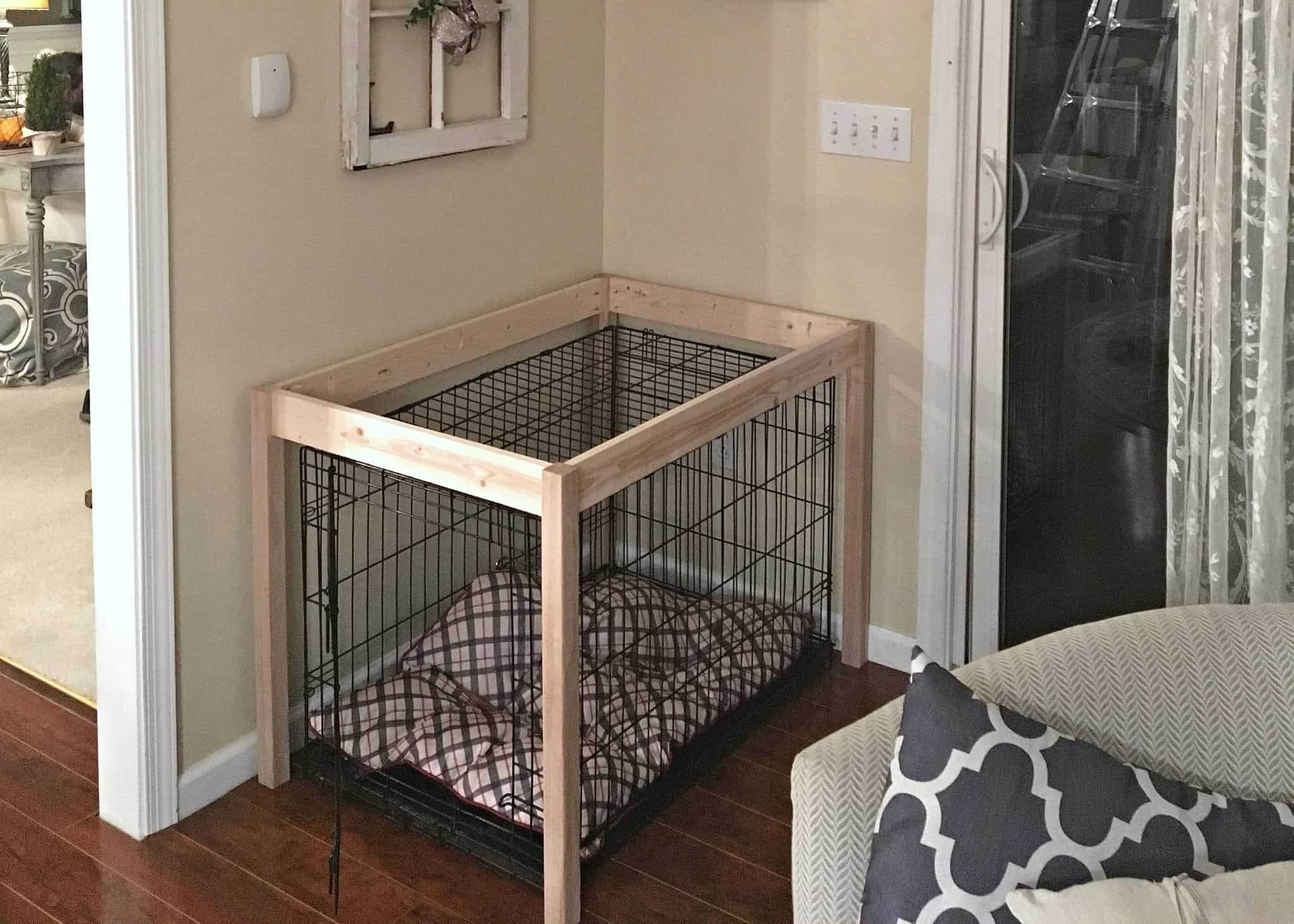 DIY Dog Crate Cover