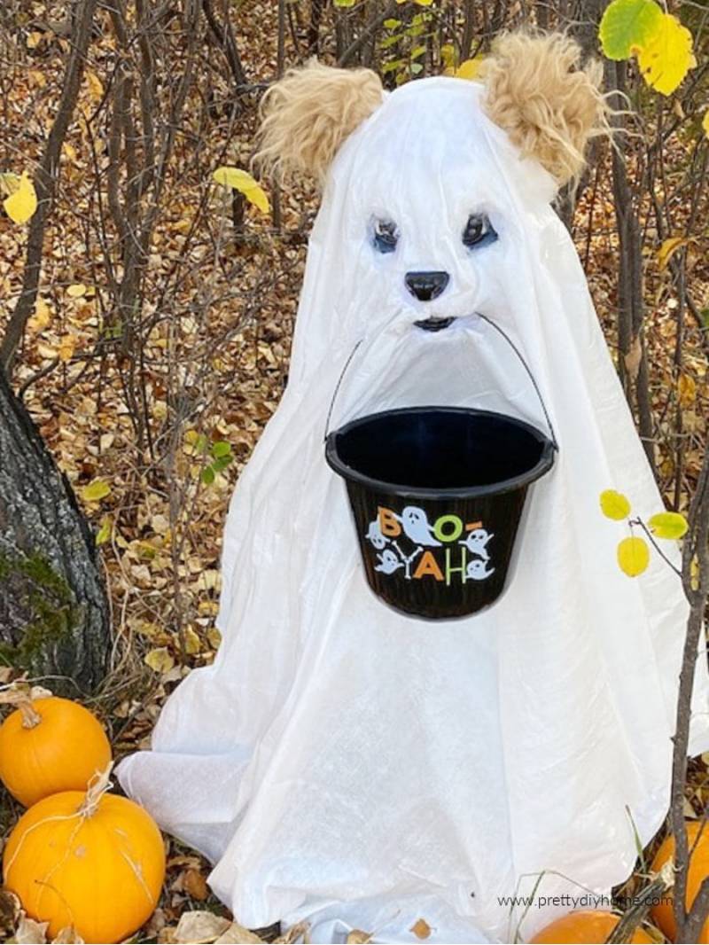 DIY Ghost Dog Decoration