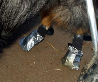 DIY Homemade No-Sew Duct Tape Booties