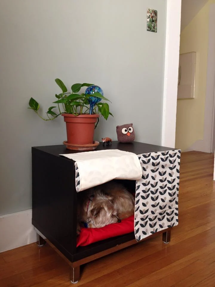 DIY IKEA Hack Dog Cage Cover Table