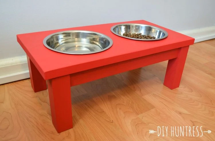 DIY Medium Dog Bowl Stand