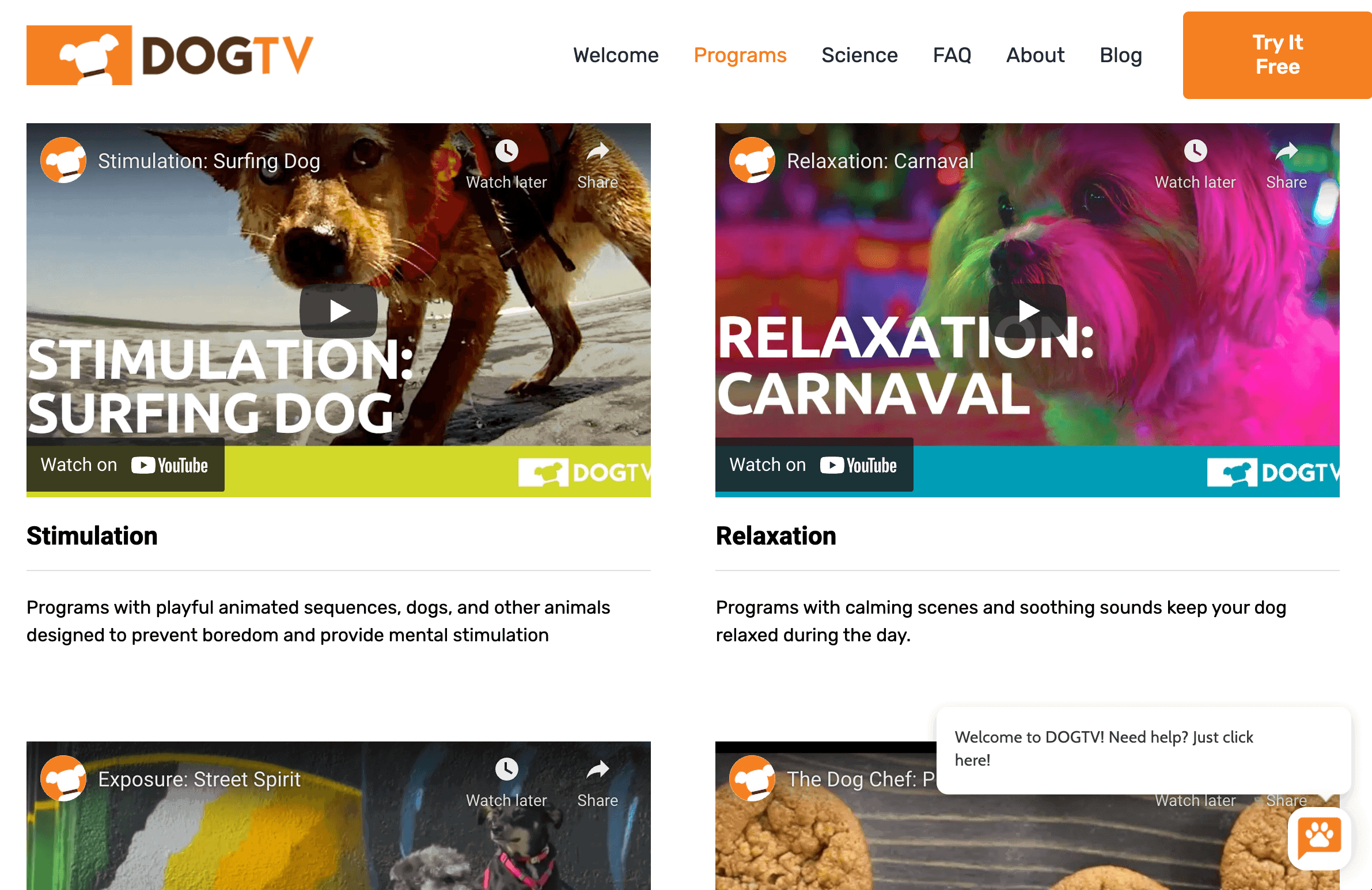 DogTV Programs