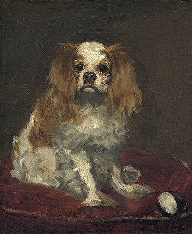Édouard_Manet- A King Charles Spaniel_Wikimedia Commons