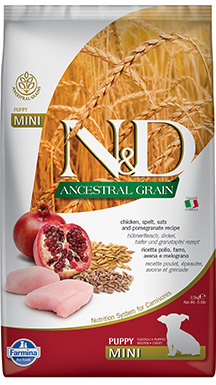 Farmina N&D Ancestral Grain Chicken & Pomegranate Recipe Mini Puppy Dry Dog Food