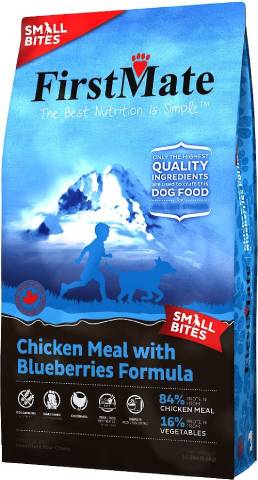 FirstMate Small Bites Limited Ingredient Diet Grain-Free Chicken Meal with Blueberries Formula