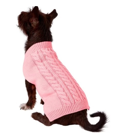 Frisco Dog & Cat Cable Knitted Sweater