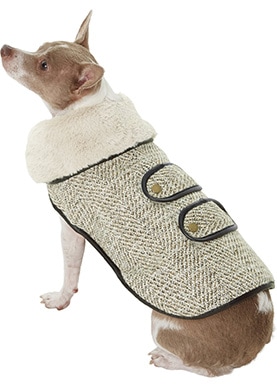 Frisco Manhattan Tweed Dog & Cat Coat