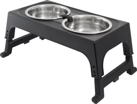 Frisco Stainless Steel Bowls with Adjustable Elevated Holder