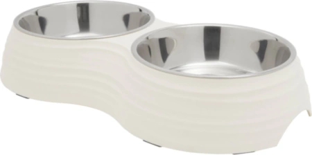 Frisco Stainless Steel Double Dog Bowls with Melamine Stand