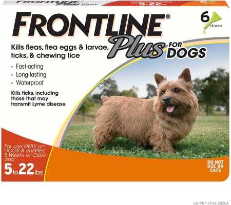 Frontline Plus Flea & Tick Spot Treatment for Small Dogs