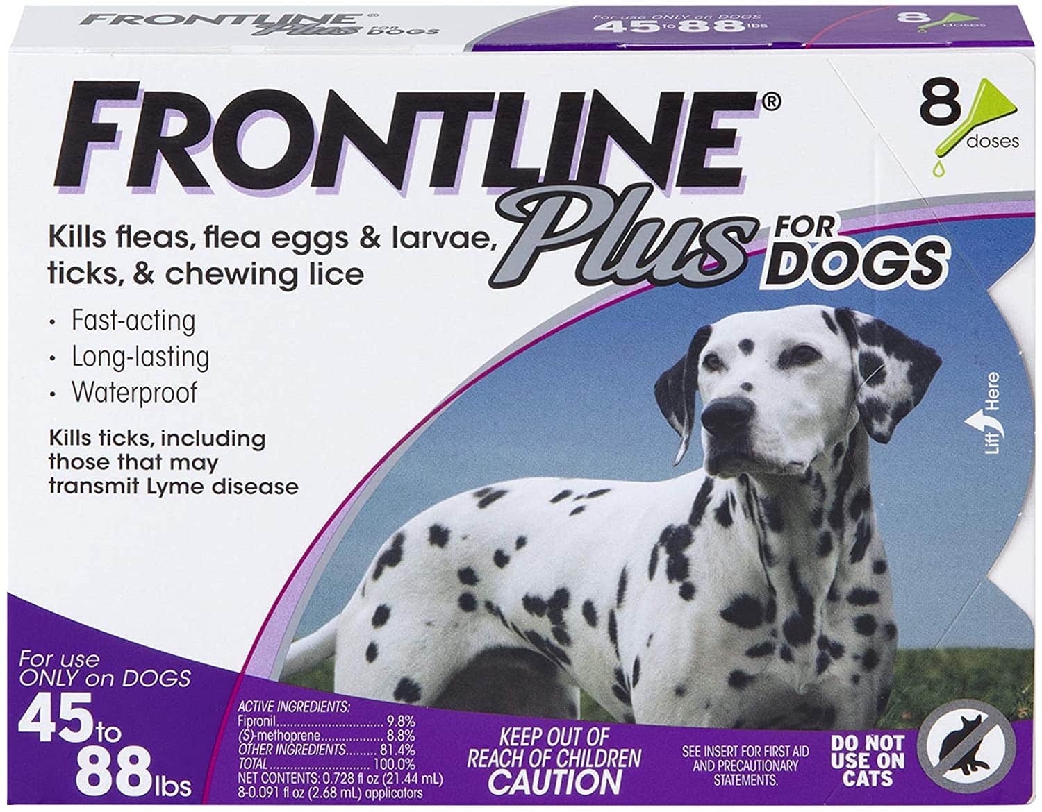 Frontline Plus Flea and Tick Treatment for Dogs