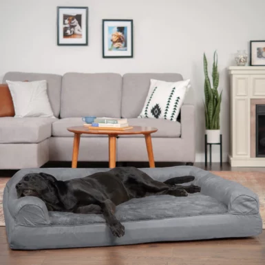 FurHaven Plush & Suede Full Support Orthopedic Sofa Dog & Cat Bed