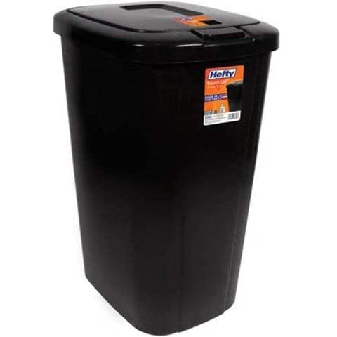 Hefty Touch-Lid 13.3-Gallon Trash Can