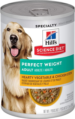 Hill’s Science Diet Adult Perfect Weight Hearty Vegetable & Chicken Stew Canned Dog Food