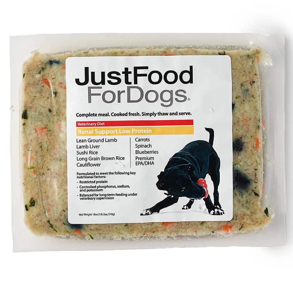 JustFoodForDogs Veterinary Diet Renal Support Low Protein Fresh Frozen Dog Food