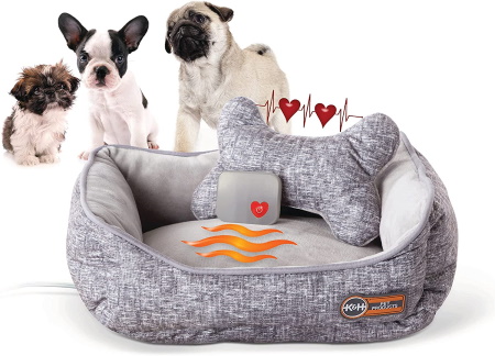 K & H Pet Products Heated Bolster Bed