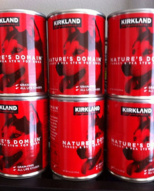 Kirkland Signature Nature's Domain Canned Dog Food, Turkey & Pea Stew